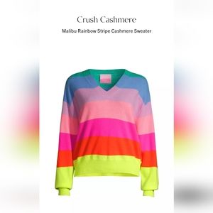 Crush Cashmere Malibu Rainbow Stripe Sweater